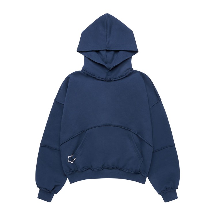 Nononsense Raw Boxy Hoodie Navy Front