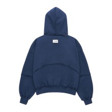 Nononsense Raw Boxy Hoodie Navy Back