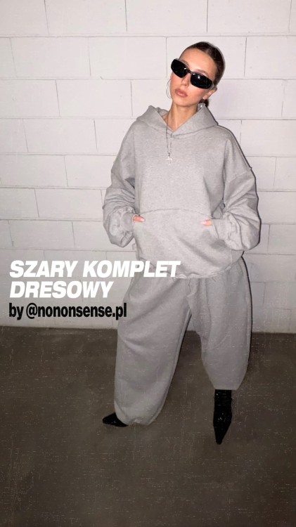 NONONSENSE RAW BOXY BLUZA SZARA