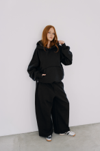 NONONSENSE RAW BOXY HOODIE + DRES KOMPLET - CZARNY